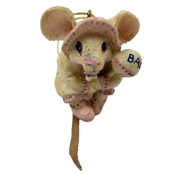Baby's First Christmas Pink Girl Baby Mouse - Picture 1 of 6